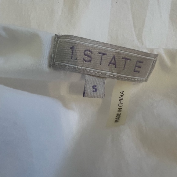 1. State White Off Shoulder Ruffled Top - Picture 5 of 5